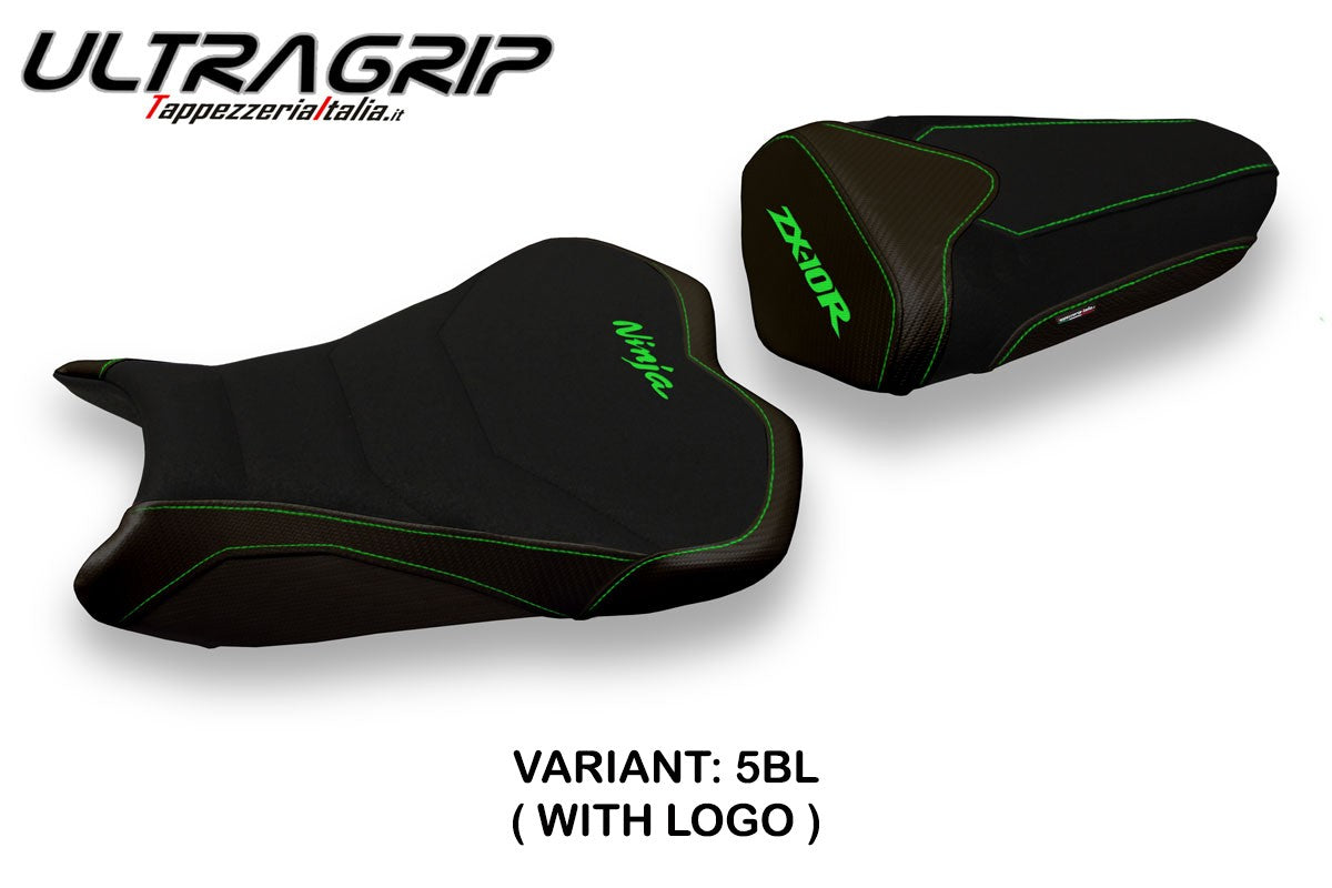 Yhteensopiva istuinpäällinen - Kawasaki Ninja ZX 10 R 2008 - 2010 - mod Quito 2 Ultragrip