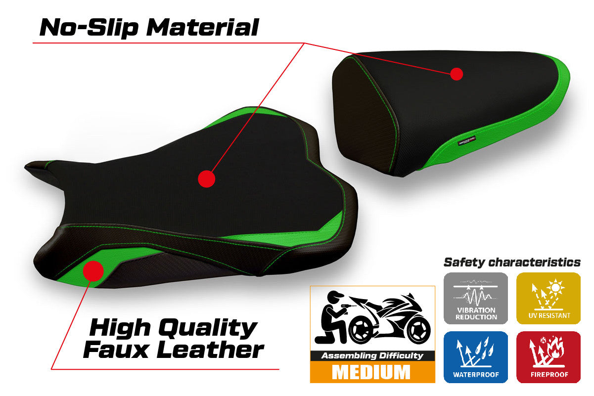 Istuinpäällinen yhteensopiva - Kawasaki Ninja ZX 10 R 2008 - 2010 - mod Seul 1