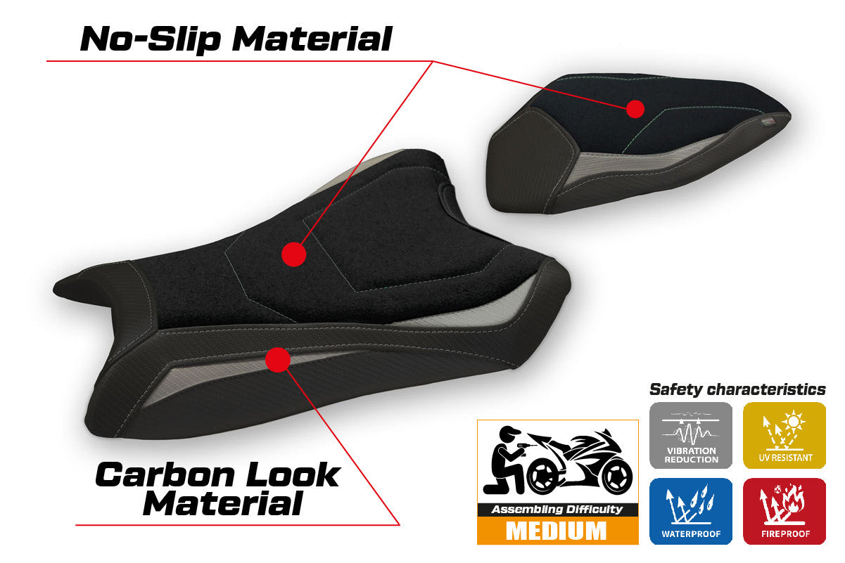 Istuinpäällinen yhteensopiva - Kawasaki Ninja ZX 10 R 2016 - 2020 - mod Monroy Ultragrip