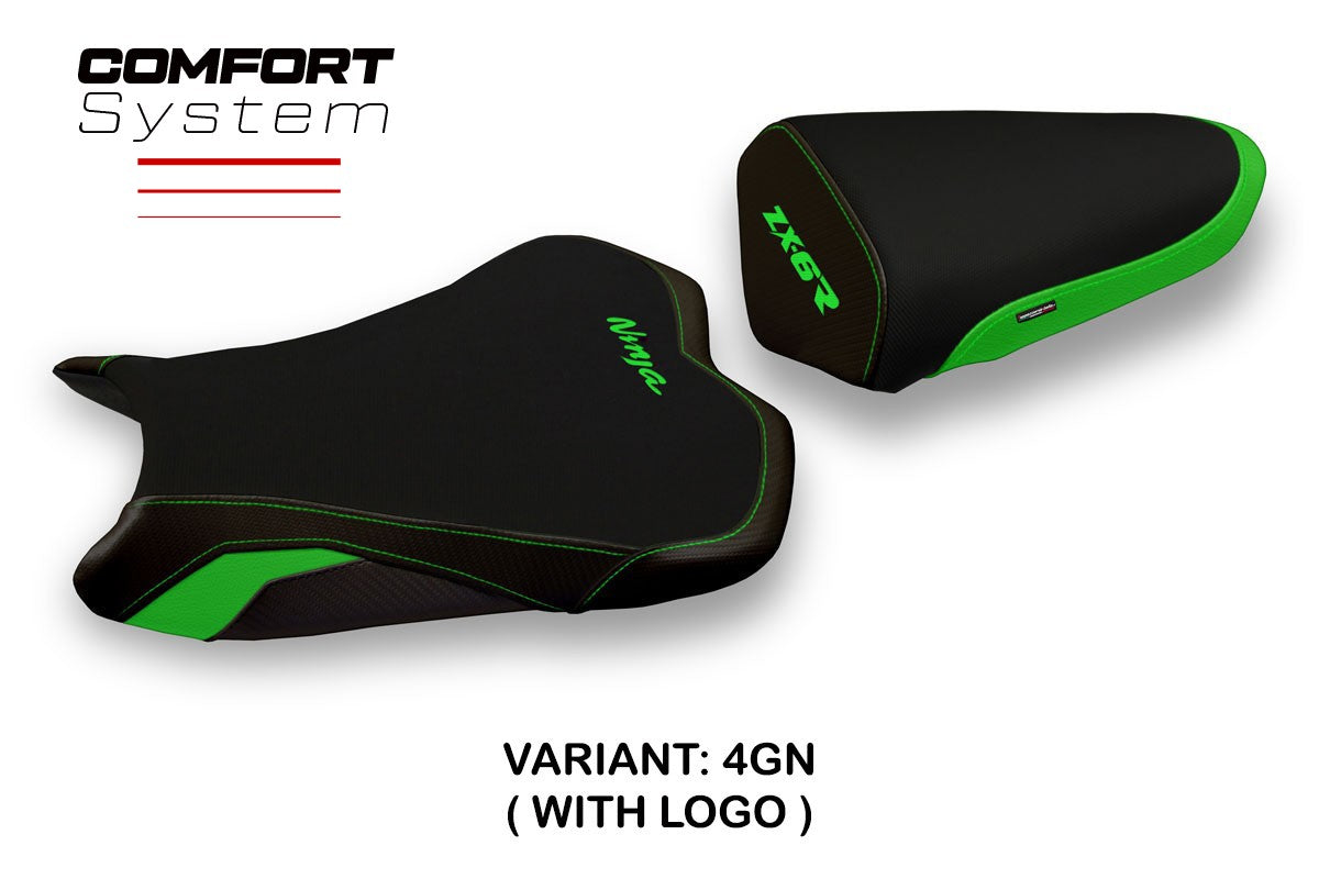 Yhteensopiva istuinpäällinen - Kawasaki Ninja ZX 6 R 2009 - 2012 - mod Giacarta 2 Comfort System