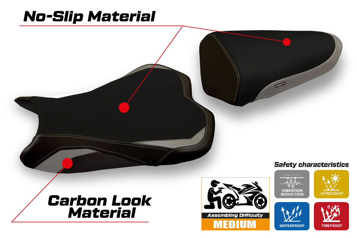 Yhteensopiva istuinpäällinen - Kawasaki Ninja ZX 6 R 2009 - 2012 - mod Medan 1