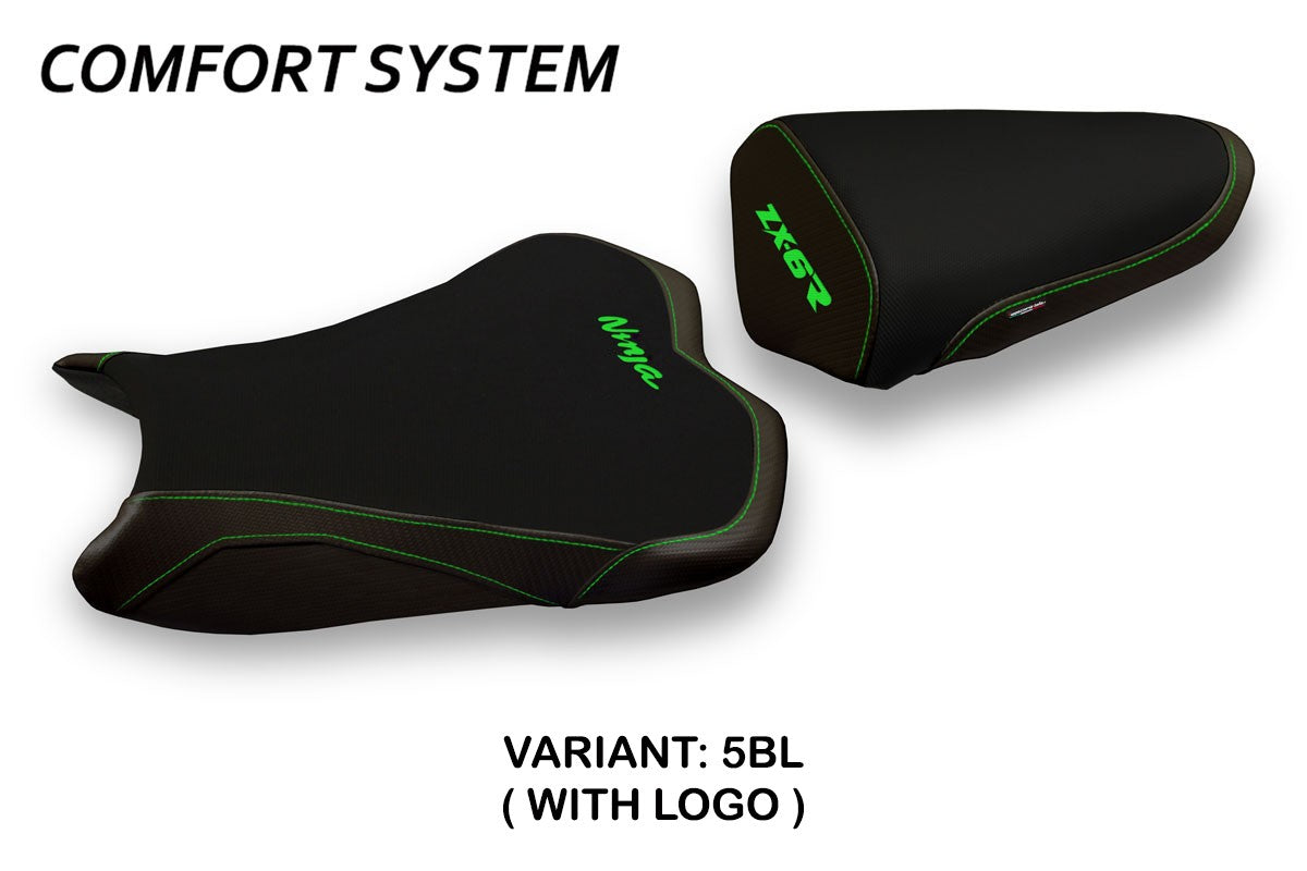 Yhteensopiva istuinpäällinen - Kawasaki Ninja ZX 6 R 2013 - 2018 - mod Luanda 2 Comfort System