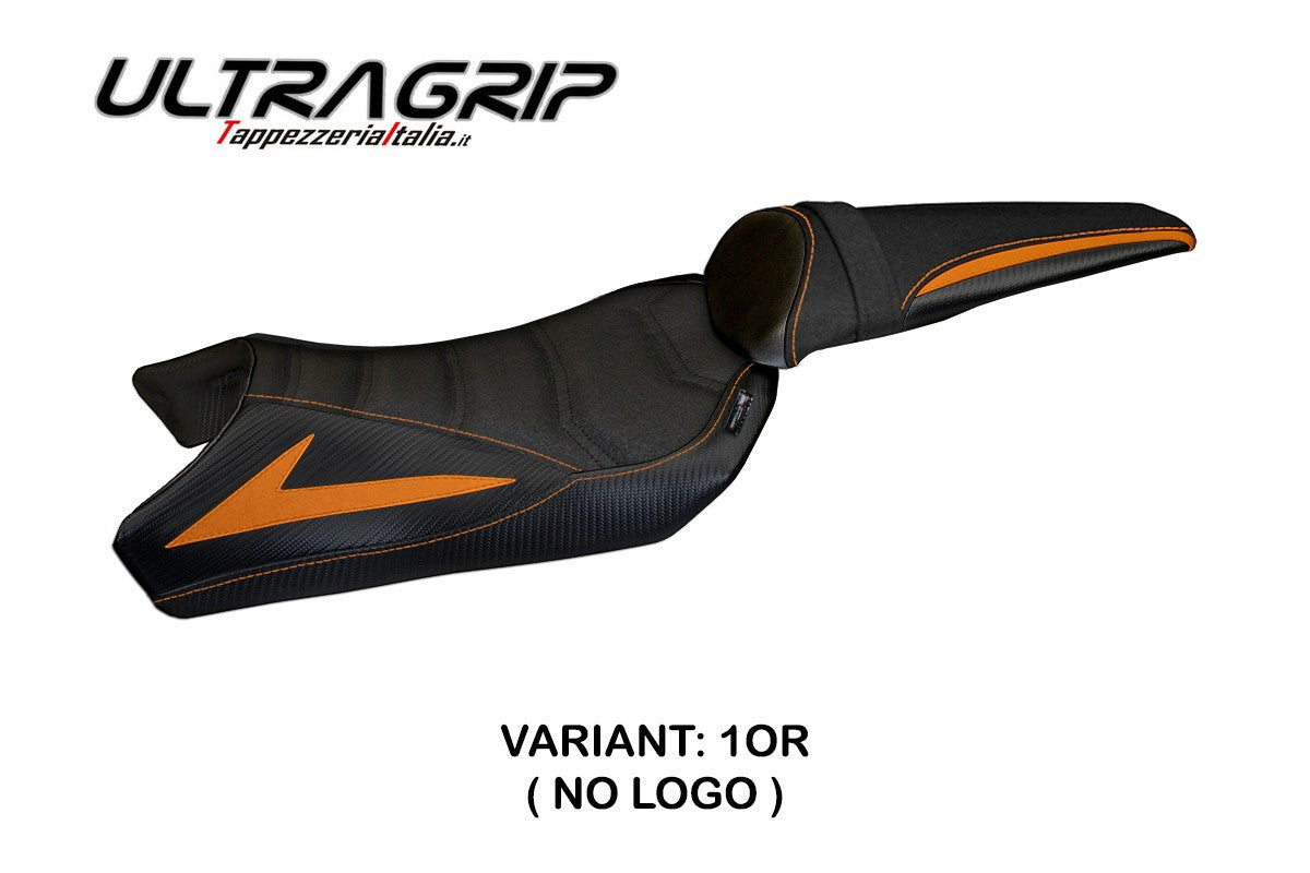Yhteensopiva istuinpäällinen - Kawasaki Z 1000 2010 - 2013 - mod Berna Total Black Ultragrip