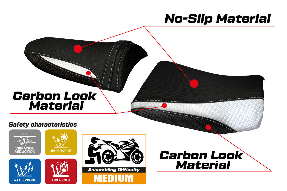 Yhteensopiva istuinpäällinen - Kawasaki Z 750 2003 - 2006 - Pozzuoli 1 -malli