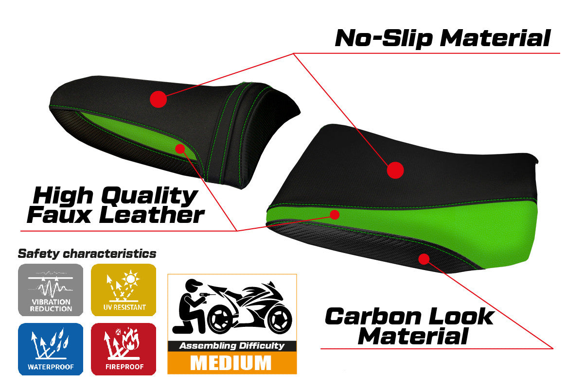 Yhteensopiva istuinpäällinen - Kawasaki Z 750 2003 - 2006 - Pozzuoli 1 -malli