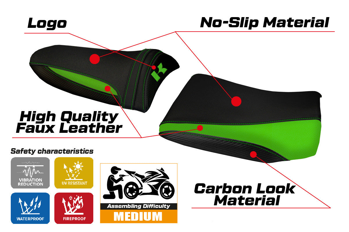 Yhteensopiva istuinpäällinen - Kawasaki Z 750 2003 - 2006 - Pozzuoli 1 -malli