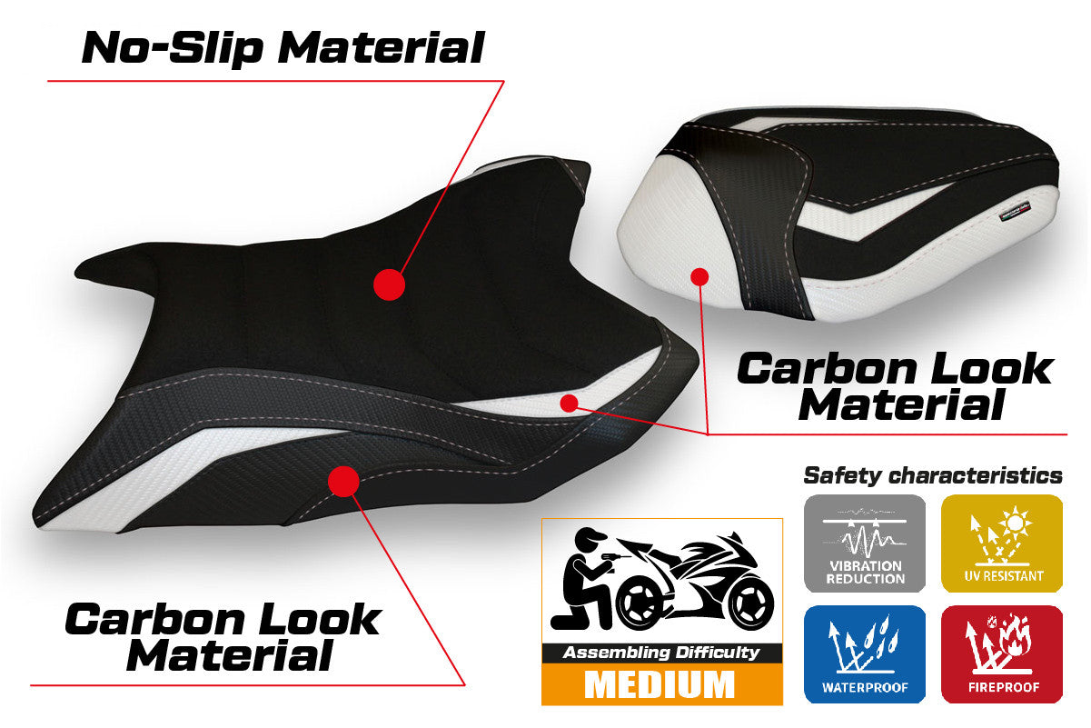 Yhteensopiva istuinpäällinen - Kawasaki Z 800 2013 - 2016 - mod Corizza 1 Ultragrip