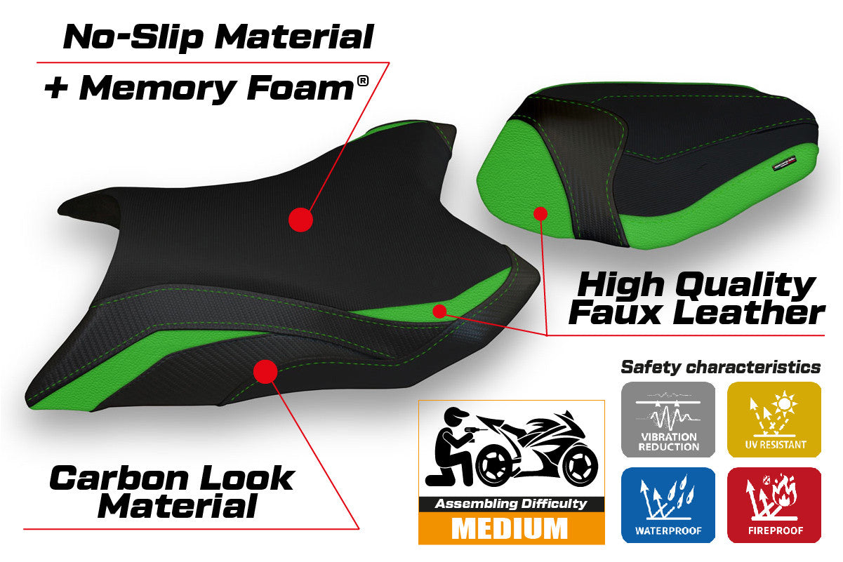 Yhteensopiva istuinpäällinen - Kawasaki Z 800 2013 - 2016 - mod Kemi Comfort System