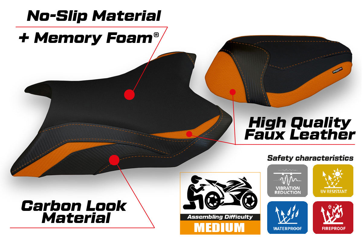 Yhteensopiva istuinpäällinen - Kawasaki Z 800 2013 - 2016 - mod Kemi Comfort System