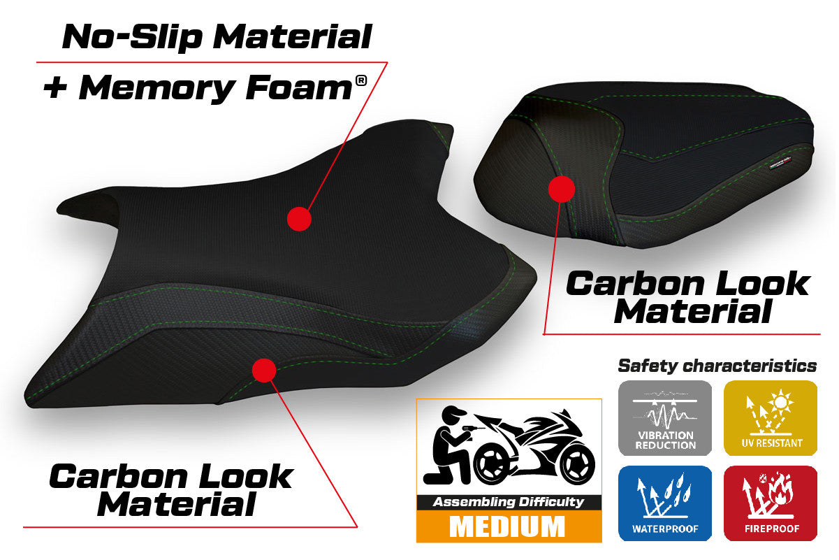 Yhteensopiva istuinpäällinen - Kawasaki Z 800 2013 - 2016 - mod Kemi Comfort System