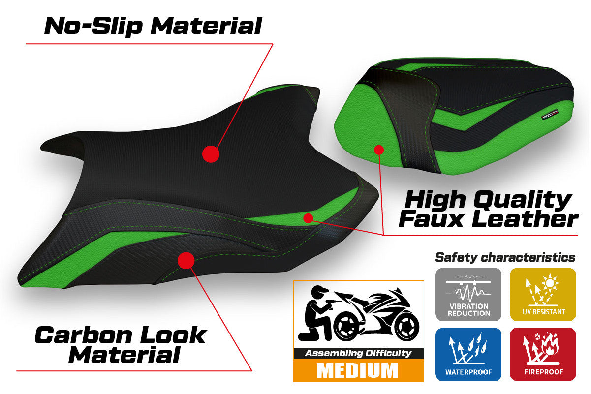 Yhteensopiva istuinpäällinen - Kawasaki Z 800 2013 - 2016 - mod Mumbai 1