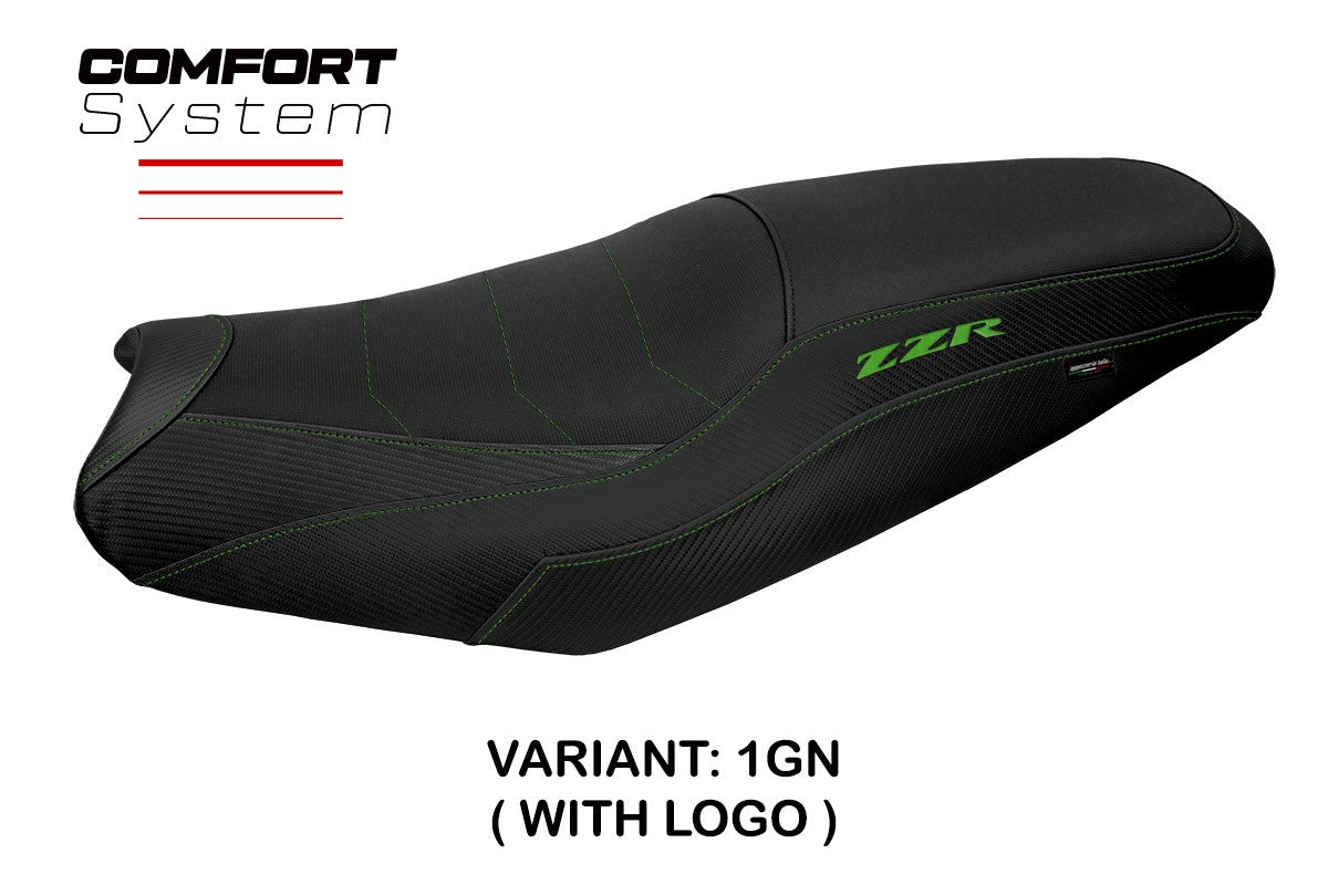 Yhteensopiva istuinpäällinen - Kawasaki ZZR 1400 2006 - 2020 - mod Belize Comfort System
