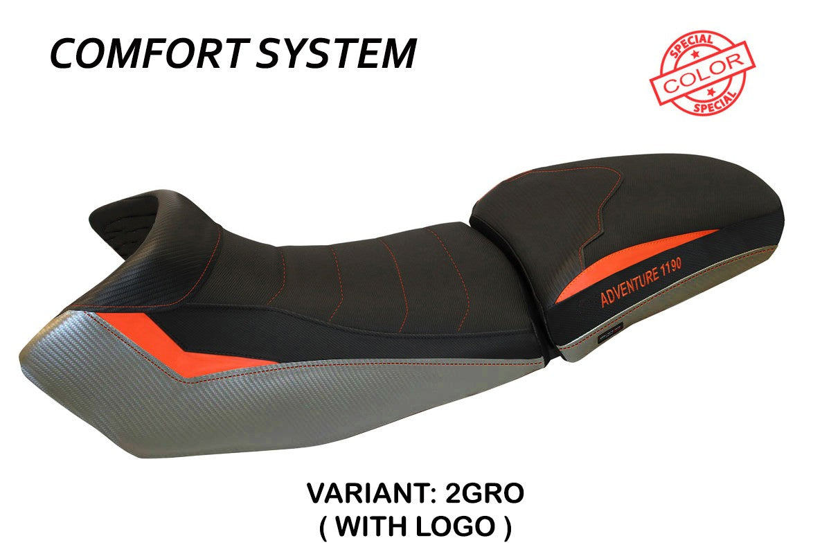 Yhteensopiva istuinpäällinen - KTM 1190 Adventure 2013-2016 - mod Fasano Special Color Comfort System