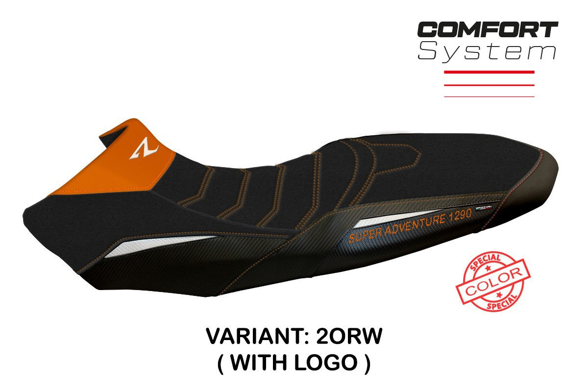 Yhteensopiva istuinpäällinen - KTM 1290 Super Adventure R 2017-2020 - mod Ginevra Special Color Comfort System