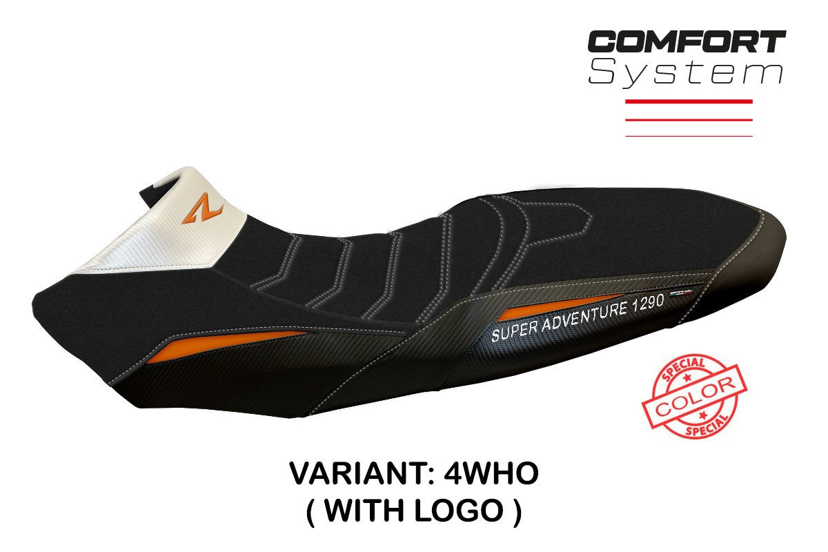Yhteensopiva istuinpäällinen - KTM 1290 Super Adventure R 2017-2020 - mod Ginevra Special Color Comfort System