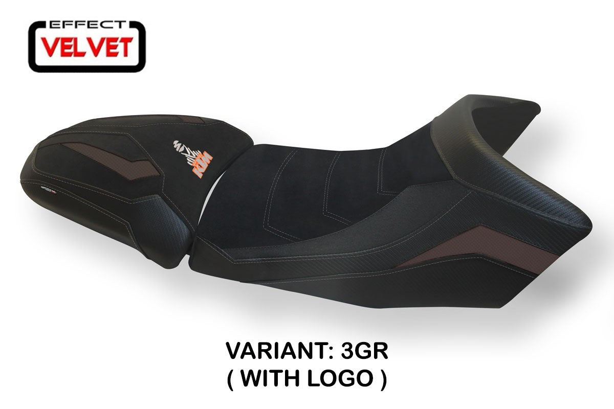 Yhteensopiva istuinpäällinen - KTM 1290 Super Adventure S-T 2015-2020 - mod Gaeta Velvet