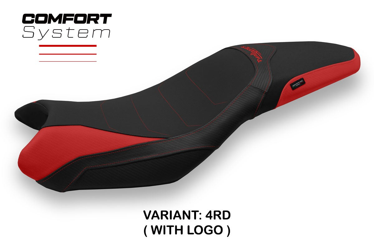 Yhteensopiva istuinpäällinen - Triumph Street Triple 2013-2016 - mod Mariposa 1 Comfort System