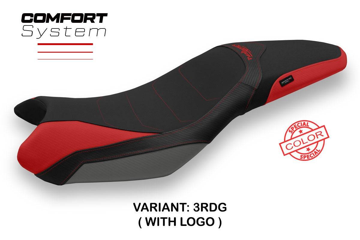 Yhteensopiva istuinpäällinen - Triumph Street Triple 2013-2016 - mod Mariposa Special Color Comfort System
