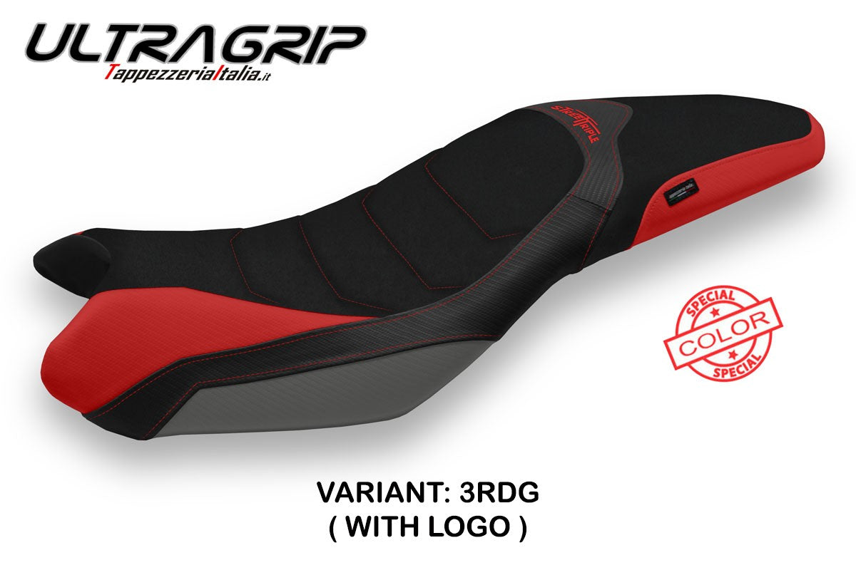 Yhteensopiva istuinpäällinen - Triumph Street Triple 2013-2016 - mod Salina Special Color Ultragrip
