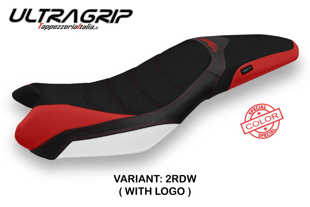 Yhteensopiva istuinpäällinen - Triumph Street Triple 2013-2016 - mod Salina Special Color Ultragrip