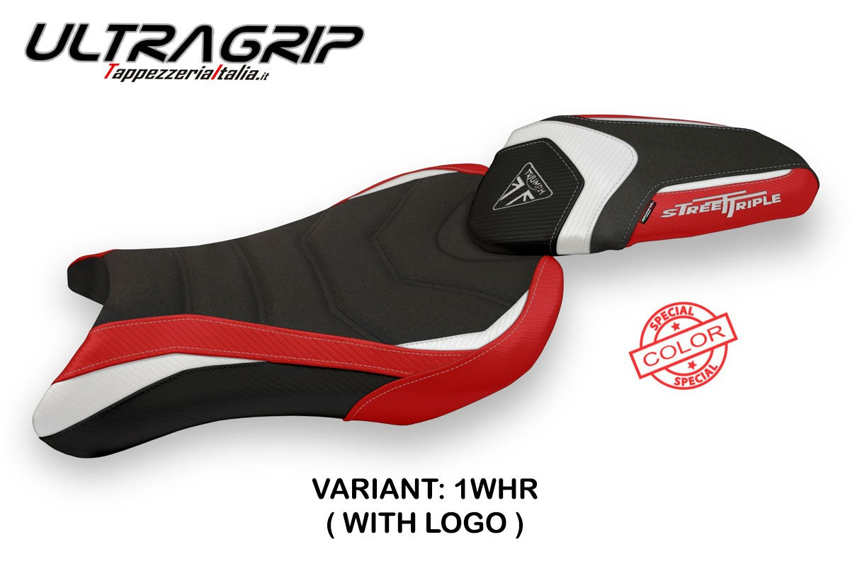 Yhteensopiva istuinpäällinen - Triumph Street Triple 2017-2022 - mod Avane Special Color Ultragrip