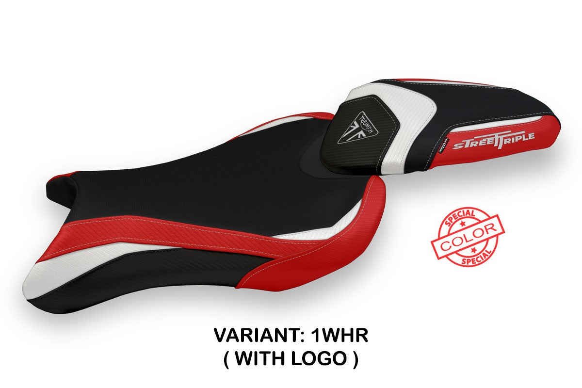 Yhteensopiva istuinpäällinen - Triumph Street Triple 2017-2022 - mod Sarzana Special Color
