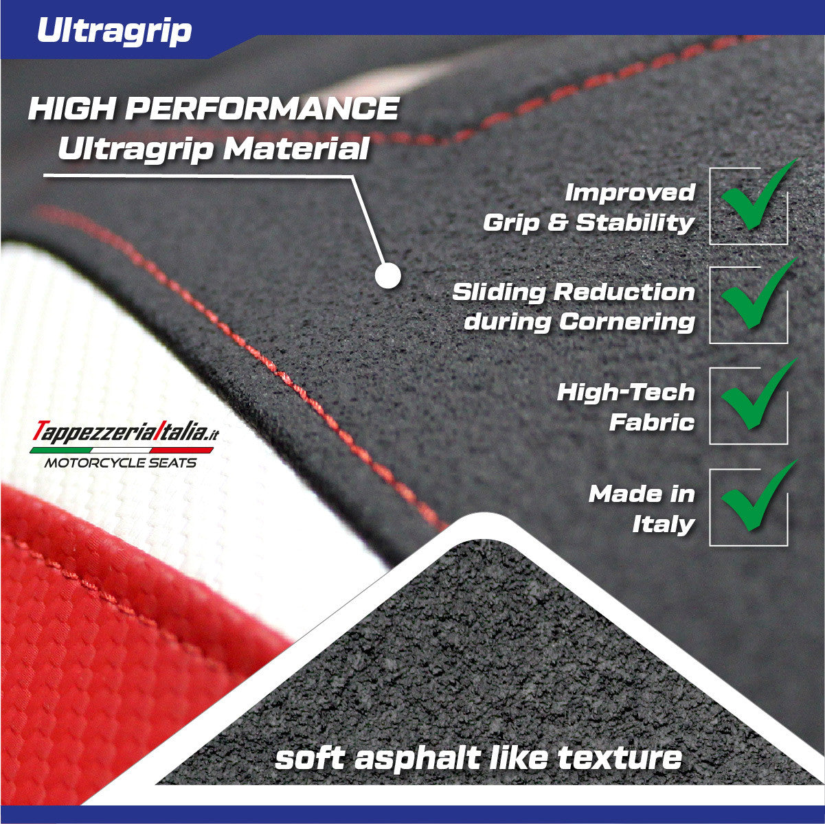 Yhteensopiva istuinpäällinen - Yamaha R1 2009-2014 - mod Balsas Special Color Ultragrip