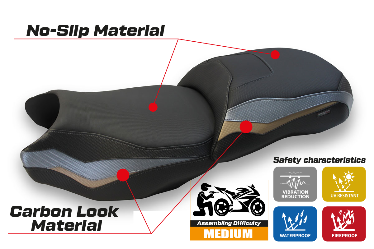 Yhteensopiva istuinpäällinen - BMW R 1250 GS 2019 - 2023 - mod Herat